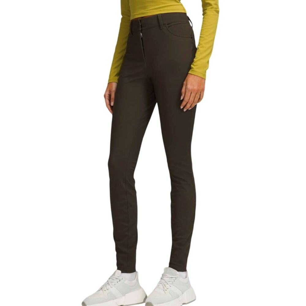 Lululemon City Sleek 5 Pocket 7/8 Pant Size 31 Dark Olive